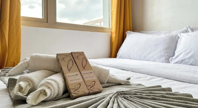 Семейный номер Standard c 1 комнатой с балконом и с видом на залив Coasis at SMDC Coast Residences
