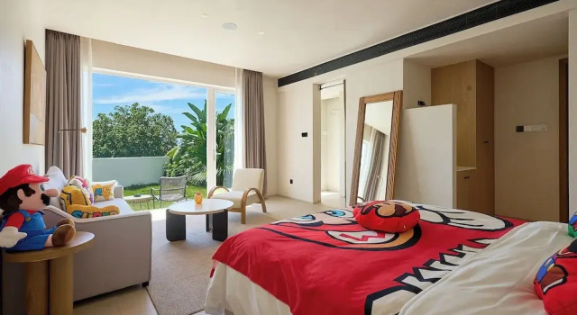 Двухместный семейный номер Standard Miyue Shenzhen Blue and White Holy Island Cliff Pool Hotel