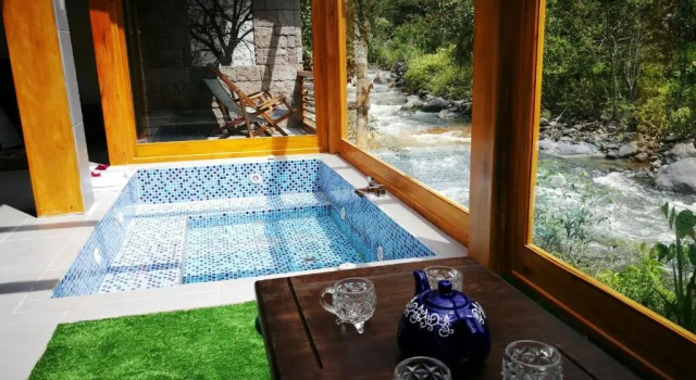 Люкс с видом на реку Hosteria Saguamby Mindo