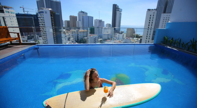 Двухместный номер Deluxe с видом на город Aloha Hotel Nha Trang