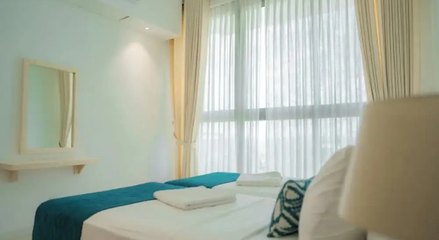 Апартаменты Deluxe с 3 комнатами с частичным видом на море Oceanfront Condos Galle by ICC