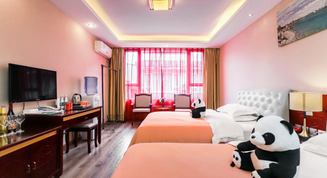 Deluxe dobbelt værelse Mount Emei Happy Hotel