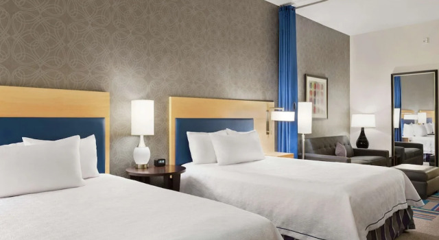 Четырёхместная студия для некурящих Mobility/Hearing Accessible with Roll-In Shower Home2 Suites by Hilton Austin North/Near the Domain, TX