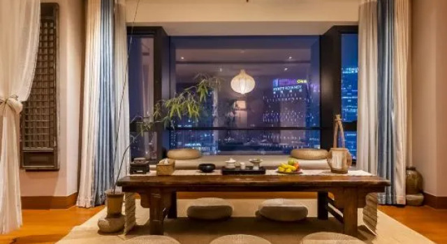 Тент с красивым видом из окна Ten mu Impression Apartment Suzhou Eslite Bookstore