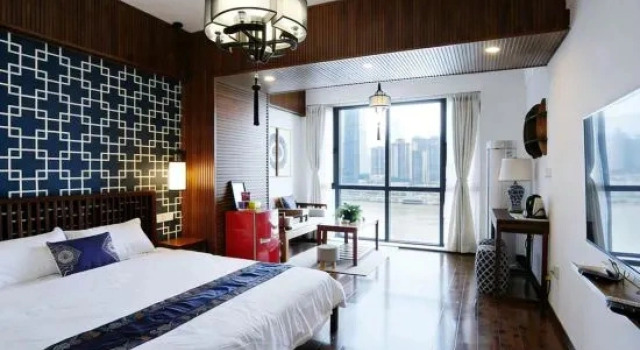 Двухместный семейный люкс с видом на реку Ouranjian River-view Hotel