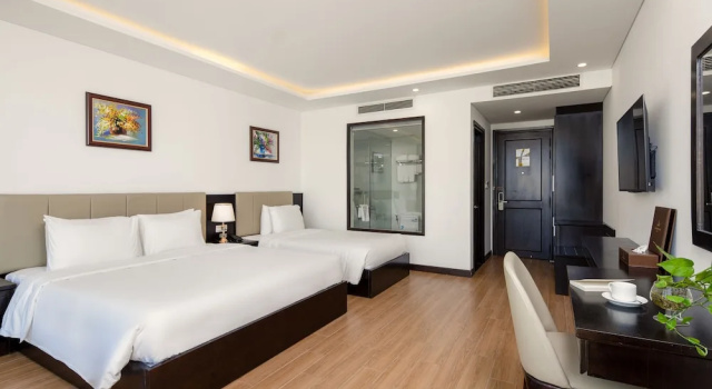 Трёхместный номер Deluxe с видом на город Golden Line Hotel Danang