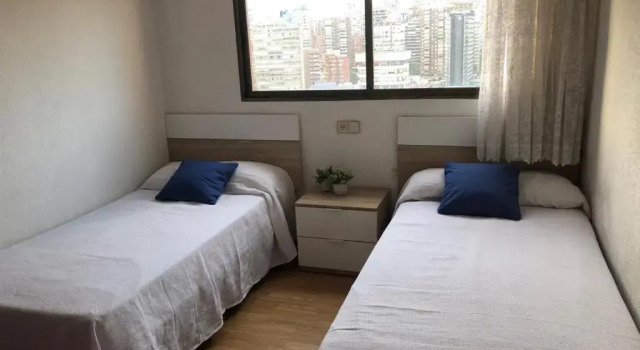 Benidorm 1ª línea playa Levante, garage, wifi, climatización, Забронировать Отель Бенидорм Коста-Бланка, рядом с Парк Агуэра