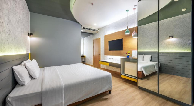 Двухместный номер Deluxe Qiu Hotel Sukhumvit - BTS On Nut Station