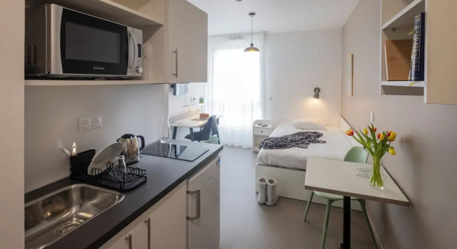 Одноместная студия Economy All Suites Appart Hôtel - Le Havre Centre - Les docks