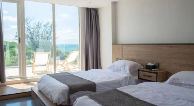 Люкс с видом на море Beihai Weizhou Island Banshan Banhai Hostel