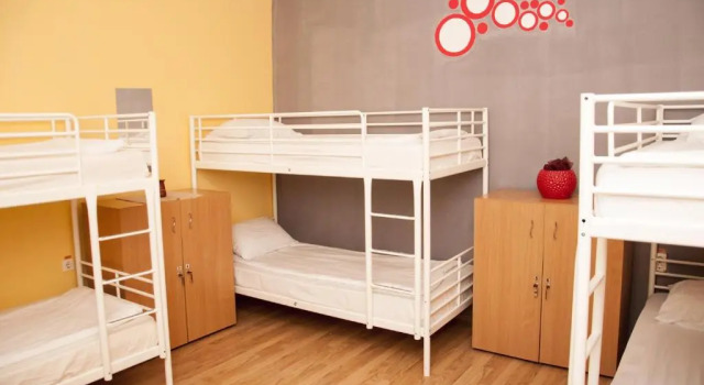Кровать в общем номере JugendStube Hostel