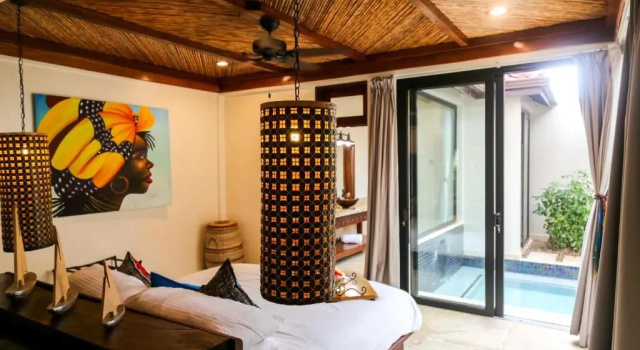 Люкс с 2 комнатами с видом на бассейн Almond Beach Resort at Jaguar Reef