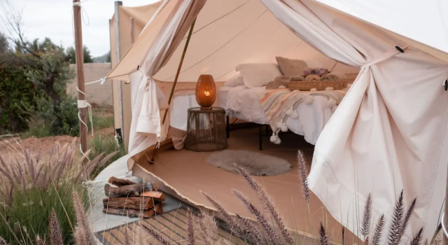 Тент Glamping Valle de Guadalupe with Private Bathrooms by YUMA Resort