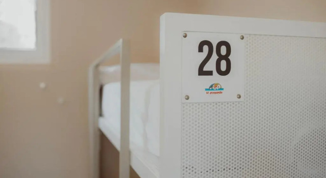 Кровать в общем номере Camping&Residence Il Pioppeto