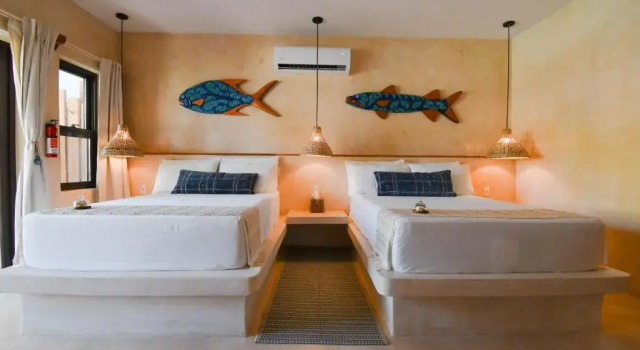 Четырёхместный номер Standard с видом на море Kalimera Beach Hotel