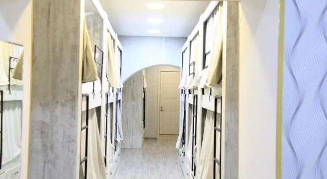 Кровать в общем номере Blossom Hostel