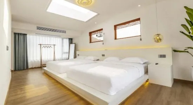 Кровать в общем номере Yunshang grassland anjimamba B & B