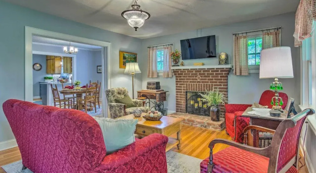 Restored Mars Hill Home on 1 Acre: Walk to Town!