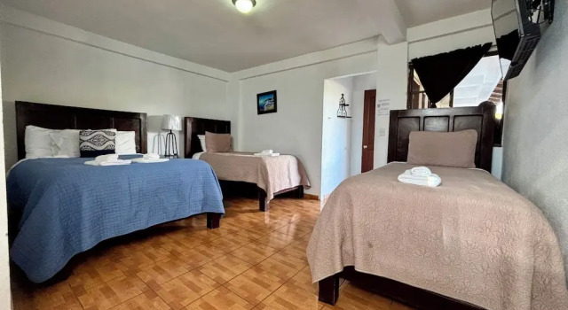 Четырёхместный номер Standard с 2 комнатами Hotel & Restaurant Fleur de Lis