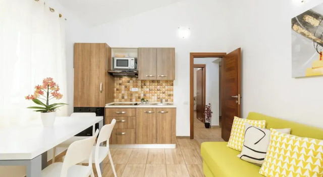 Апартаменты c 1 комнатой с балконом и с частичным видом на море Apartments Villa Nina