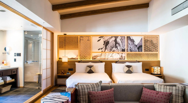 Двухместный люкс с видом на реку Hotel Indigo Hakone Gora by IHG