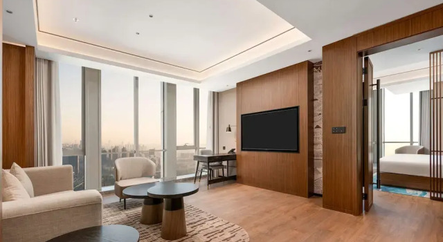 Двухместный люкс Deluxe Hilton Garden Inn Hefei Feixi