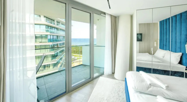 Апартаменты с балконом Prywatne Apartamenty Sun & Snow w Wave