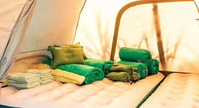 Тент с красивым видом из окна Okinawa BBQ Beer Garden & Campsite