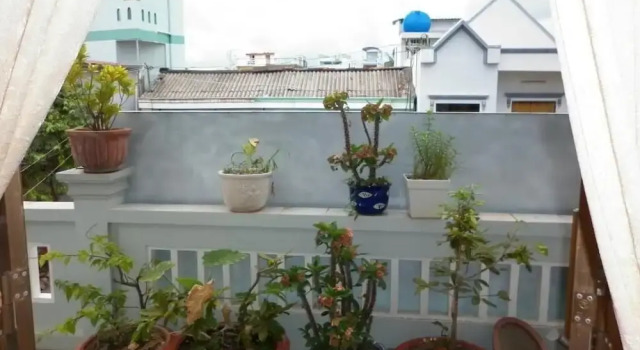 Кровать в общем номере Hai Hien Guesthouse