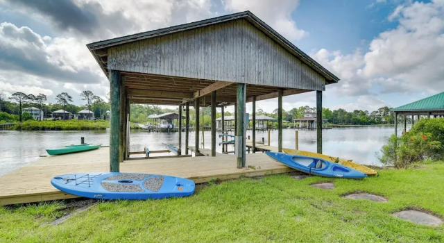 Коттедж Waterfront Wolf Bay Home w/ Private Boathouse!