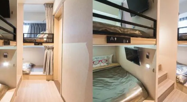 Кровать в общем номере (мужской номер) Huada Hotel