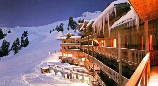 Кровать в общем номере Дуплекс с 6 комнатами Résidence Les Balcons de Belle Plagne
