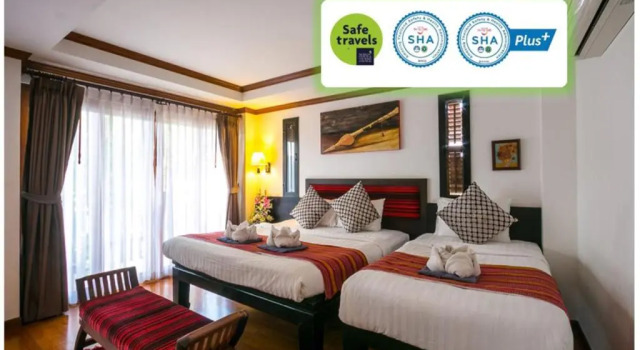 Семейный номер Standard с балконом Baan Huenphen Boutique Hotel