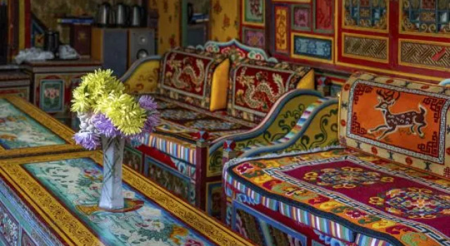 Кровать в общем номере Panghu Fusheng Inn