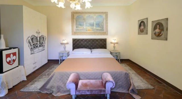 Двухместный номер Deluxe с балконом и с красивым видом из окна Villa Lucchesi