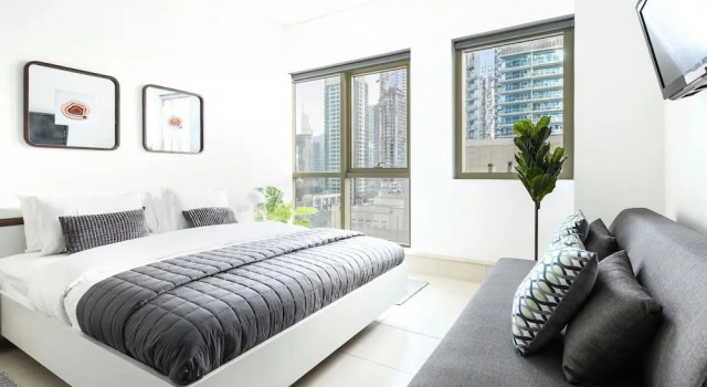 Minutes From JBR Beach! Beautiful 1BR in Marina!, Забронировать Апартаменты/квартира Дубай Эмират Дубай, рядом с Остановка трамвая Marina Towers