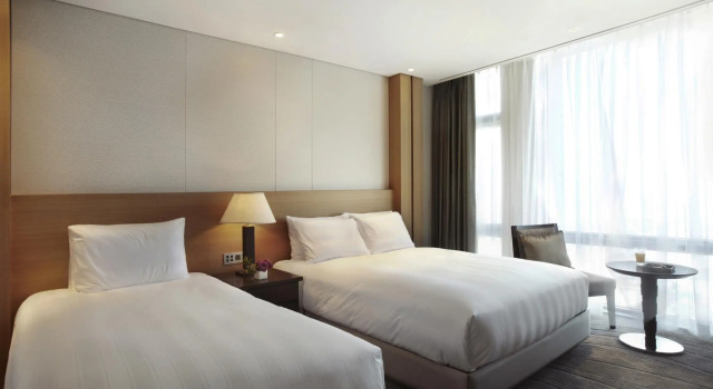 Двухместный семейный номер Deluxe LOTTE CITY HOTEL Jeju Airport