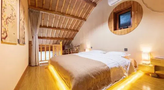Семейный люкс с 2 комнатами Yudao Shanju Private Tang Homestay (Gubeikou Shuizhen Branch)
