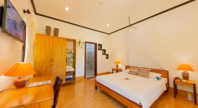 Двухместное бунгало с видом на сад Bao Quynh Bungalow