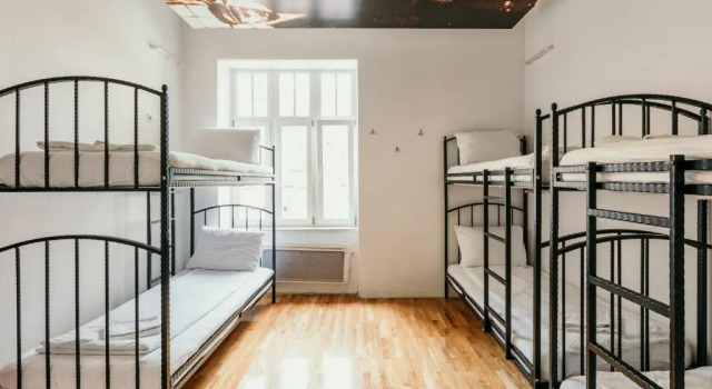 Кровать в общем номере Hostel Franz Ferdinand