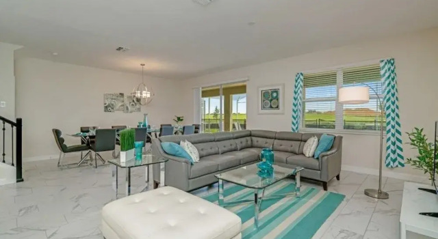891Pbeach Amazing Champions Gate 8 Bedroom 5 Bed Villa, Забронировать Вилла Виллы Парка развлечений Walt Disney World, Вилла