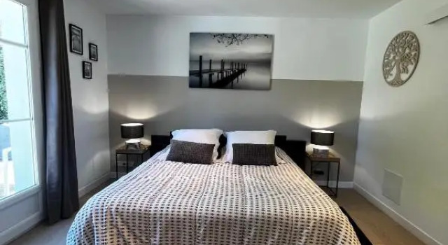 Двухместный номер Standard с видом на бассейн Chambre avec salle de bain privée de la Canopée de Mios
