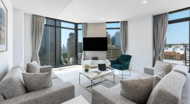 Люкс с 3 комнатами Meriton Suites Sussex Street, Sydney