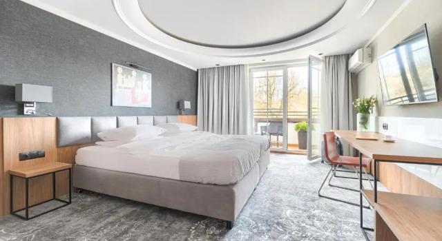 Студия Deluxe с балконом и с красивым видом из окна City Apartments - Apartamenty Młyńska 49