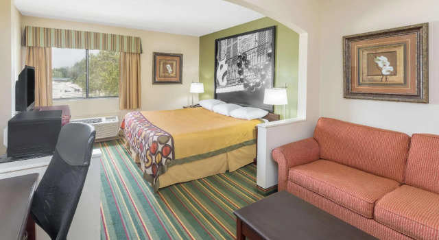 Двухместный номер Standard Super 8 by Wyndham Duson Lafayette West Area