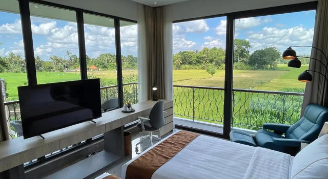Номер Standard c 1 комнатой с видом на бассейн The Valerian Villa Ubud