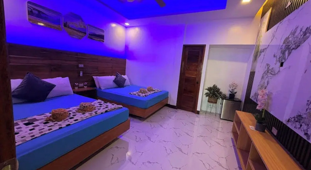 Четырёхместный номер Deluxe с балконом и с видом на море Mina Grande Beach Cottages