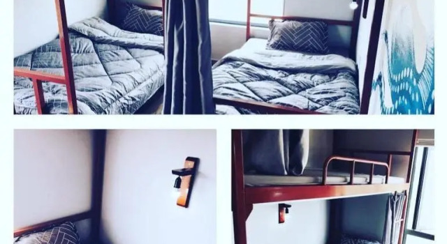 Кровать в общем номере Cối Xay Gió Homestay Quảng Bình