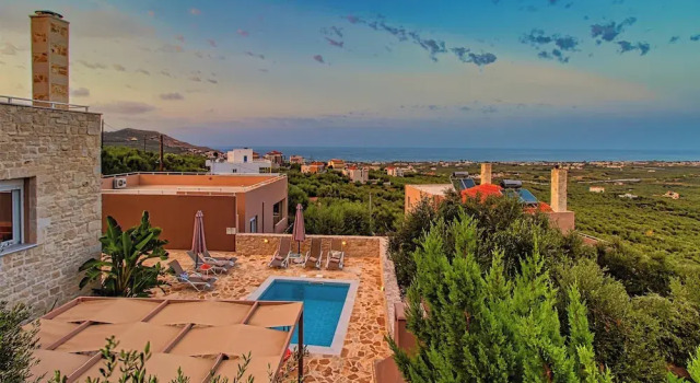Вилла Classic с 3 комнатами с видом на море Theo Villas With Sea View