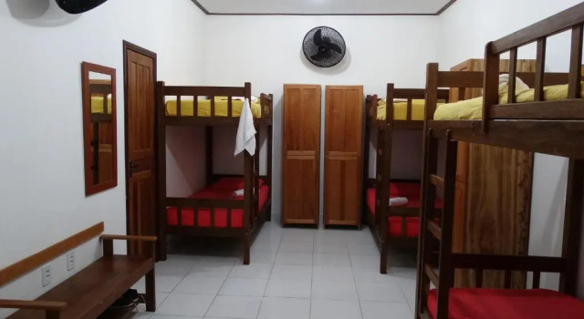 Кровать в общем номере Hostel Pousada do Tapajós